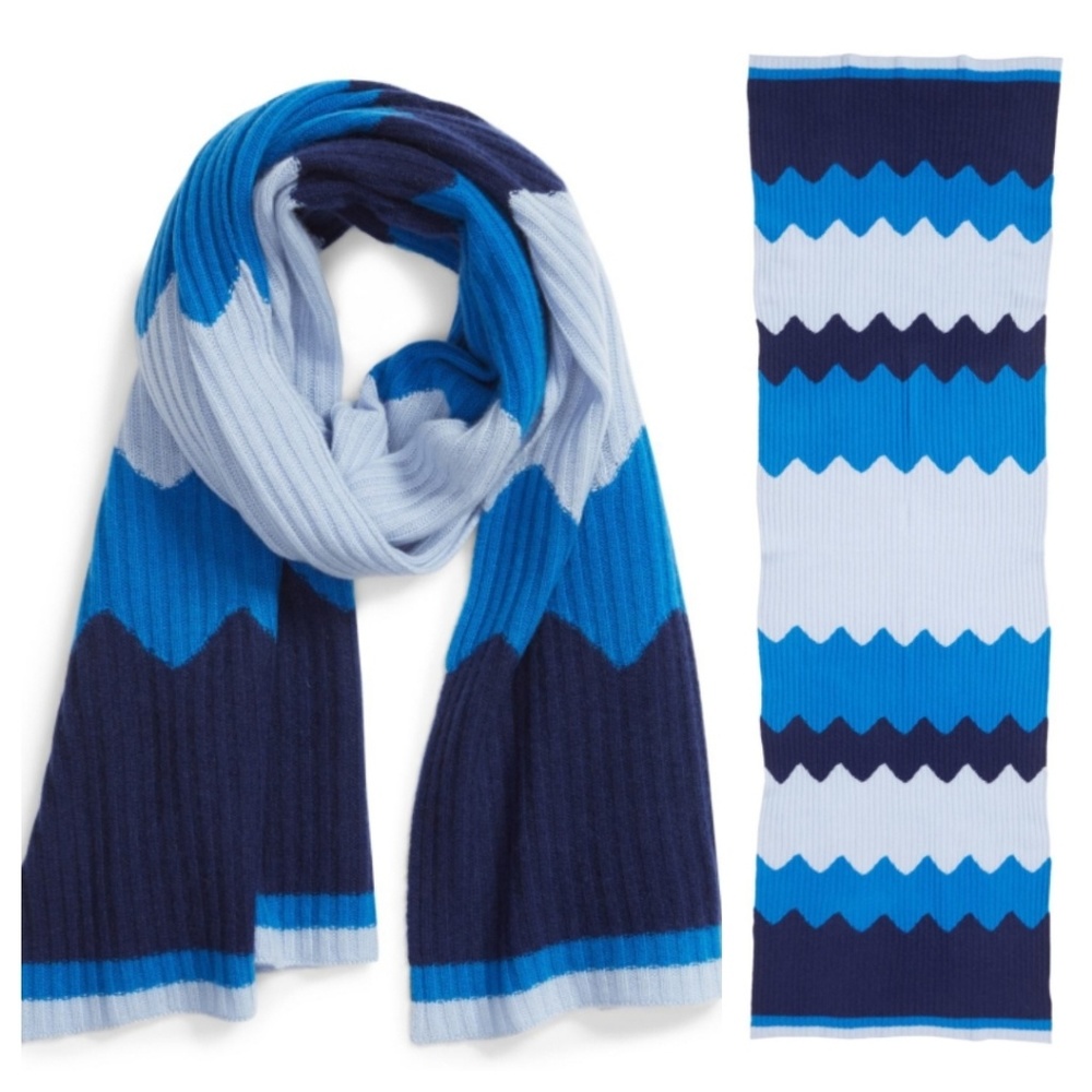 100% Cashmere Scarf (blue)
